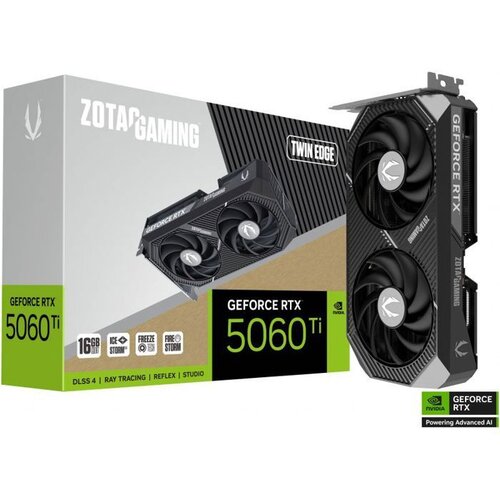Zotac Carte graphique ZOTAC GAMING GeForce RTX 5060 Ti Twin Edge 16 Go GDDR7 Reflex 2 RTX AI DLSS4