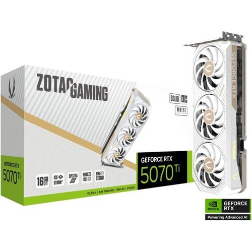 ZOTAC - gaming - GeForce RTX 5070 Ti - Solid Core OC White - 16 Go