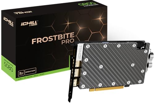 INNO3D GeForce RTX 5080 iCHILL Frostbite Pro, 16 Go GDDR7, 256-bit, 2295 MHz, DisplayPort 2.1b, HDMI 2.1b, PCI Express Gen 5