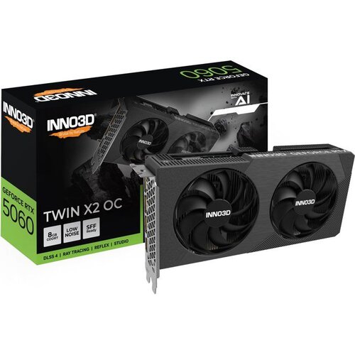 INNO3D - - NVIDIA RTX 5060 TWIN X2 OC V2 - N50602-08D7X-195071N - 8 Go