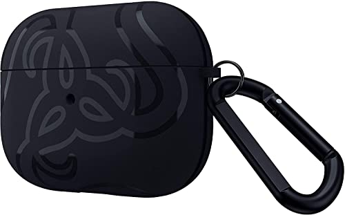Razer Étui Team pour Apple AirPods Pro - Housse de Protection pour étui de Chargement AirPods Pro (en polyuréthane thermoplastique, avec Mousqueton, Chargement sans Fil) Noir