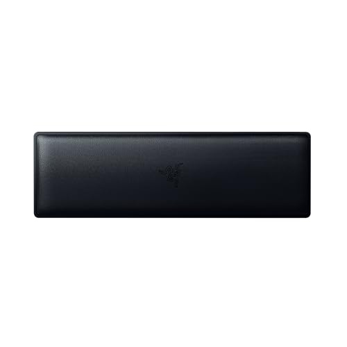 Razer Repose-poignets Ergonomique (Mini) - Pour les claviers Mini avec un coussin en similicuir à mémoire de forme (pieds en caoutchouc antidérapants, design ergonomique) Noir