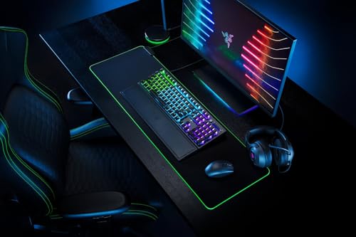 Razer Phantom Jeu de Touches rétroéclairées pour claviers Razer (pour commutateurs à axe Croix, matériau ABS, 128 keycaps) Touches QWERTZ DE | Noir