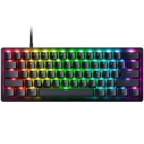 Razer Huntsman V3 Pro Mini 8 kHz - Clavier e-Sport Optique analogique 60 - Commutateurs optiques analogiques - Snap Tap - Snap Flex | Disposition QWERTZ US