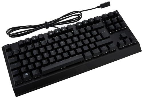 Razer BlackWidow V3 Tenkeyless Clavier de jeu mécanique de qualité supérieure (clavier compact avec commutateurs verts (tactile et clic), éclairage chroma RVB, gestion des câbles) disposition