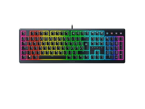 Razer Ornata V3 - Clavier Gaming à Membrane mécanique avec revêtement UV (Repose-Poignet magnétique Soft-Touch 10 Zones d'éclairage Razer Chroma RVB) Clavier Italien | Noir