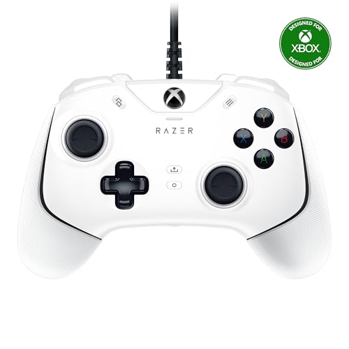 Razer Wolverine V2 Manette de jeu filaire pour Xbox Series X|S, Xbox One, PC boutons avant reprogrammables - Boutons tactiles et D-Pad - Interrupteurs d'arrêt de déclenchement - Blanc