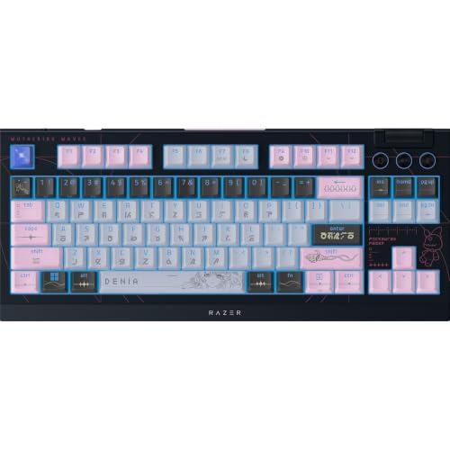 Razer BlackWidow V4 Tenkeyless HyperSpeed (commutateurs tactiles Orange) - Clavier Gaming sans Fil à Remplacement à Chaud - Bluetooth et HyperSpeed - Clavier QWERTY US | Wuthering Waves