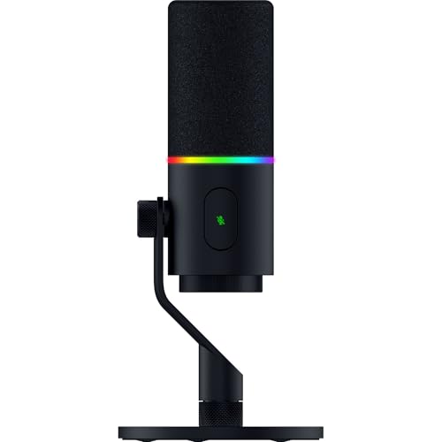 Razer Seiren V3 Pro – Microphone Dynamique USB Type C XLR pour Les Streamers - Gestion du​​ 32 Bits flottants - Capsule Dynamique de 30 mm - Amortisseur intégré | Noir