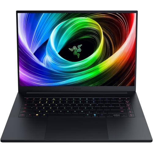 Razer Blade 16 (2025) - Ordinateur portable de jeu AI 16 - NVIDIA GeForce RTX 5070 Ti - AMD Ryzen AI 9 365-16 QHD 240 Hz OLED - 32 Go LPDDR5X 8000 MHz - SSD 1 To - Disposition allemande QWERTZ