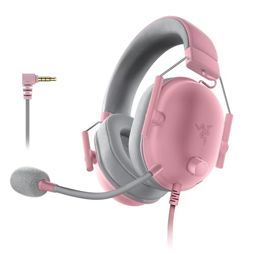 Razer BlackShark V2 X - Casque Gaming Esports Multiplateforme (Haut-parleurs TriForce de 50mm, Annulation Passive du Bruit Avancée, Son 7.1 Surround, Microphone Cardioïde) Quartz