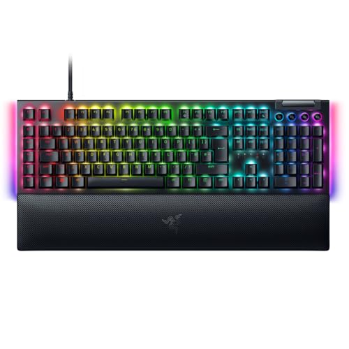 Razer BlackWidow V4 (Green Switch) – Clavier de Jeu mécanique – Razer Snap Tap (commutateurs mécaniques à clic, 6 Touches Macro dédiées, Touches ABS Doubleshot, Chroma RVB) Disposition Britannique |
