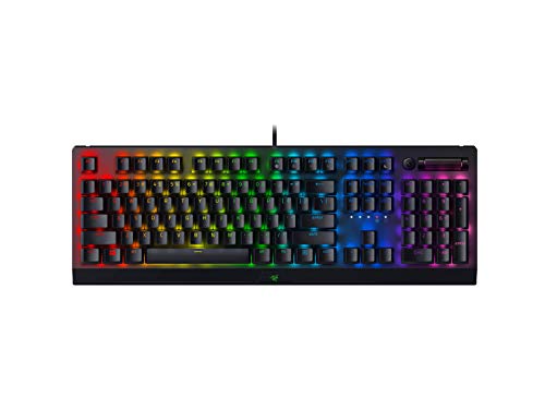 Razer BlackWidow V4 X (Interrupteur Jaune) Clavier mécanique de Jeu avec Chroma RGB (Commutateurs mécaniques Jaunes Razer, 6 Boutons Macro dédiés, Touches ABS à Double Injection) IT-Layout,
