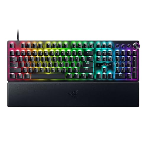 Razer Huntsman V3 Pro (Switches Analog) - Clavier Gamer Optique (Switches Analogiques réglables de 0,1 à 4,0mm, Déclenchement Rapide, Touches en PBT Doubleshot) Clavier QWERTY | Noir