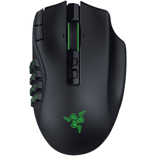 Razer Naga V3 Pro - Souris Gaming sans Fil avec des plaques latérales interchangeables pour Les MMO (HyperScroll de 2e Generation, Switches optiques de 4e Generation, Capteur Optique 50 K Focus Pro)