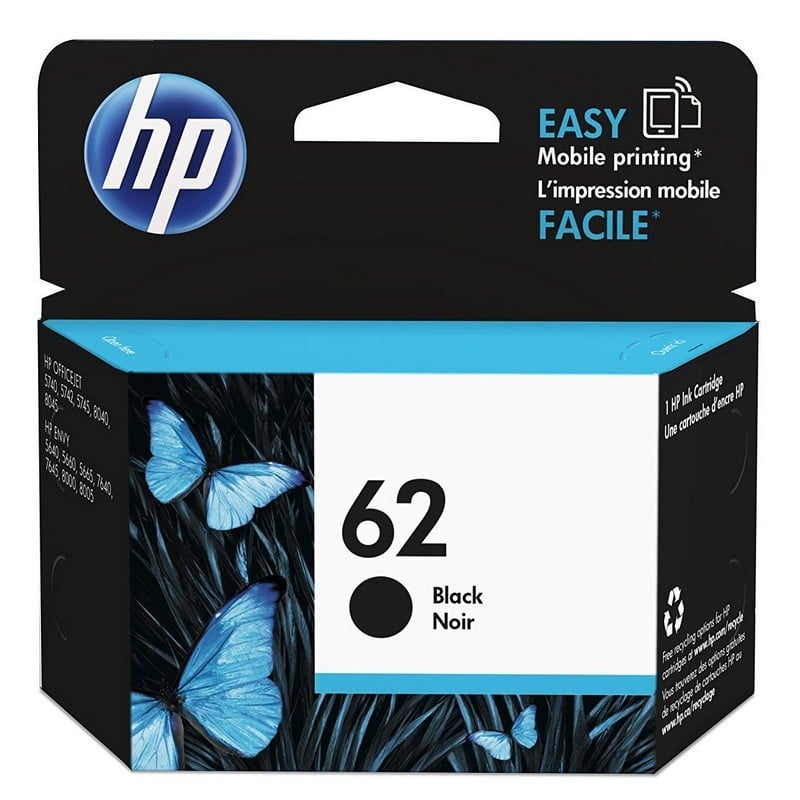 HP 62 Cartucho Tinta Original Negro