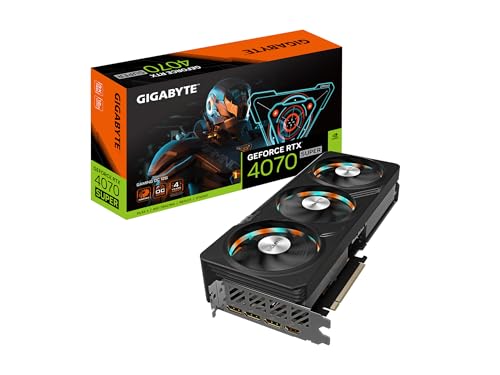 GIGABYTE GeForce RTX 4070 Super Gaming OC 12G Carte graphique, 3 ventilateurs WINDFORCE, 12 Go 192 bits GDDR6X, GV-N407SGAMING OC-12GD Carte vidéo