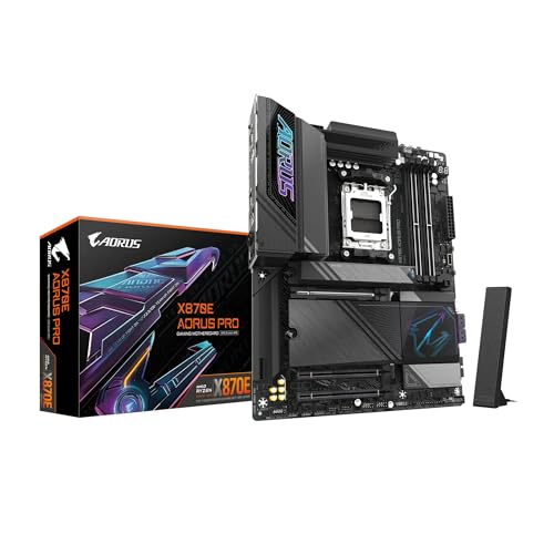 Gigabyte Carte mère Gigabyte X870E AORUS PRO X870E Socket AM5 DDR5 ATX WiFi 7 PCIe 5.0 USB 4.0 2.5GbE RGB