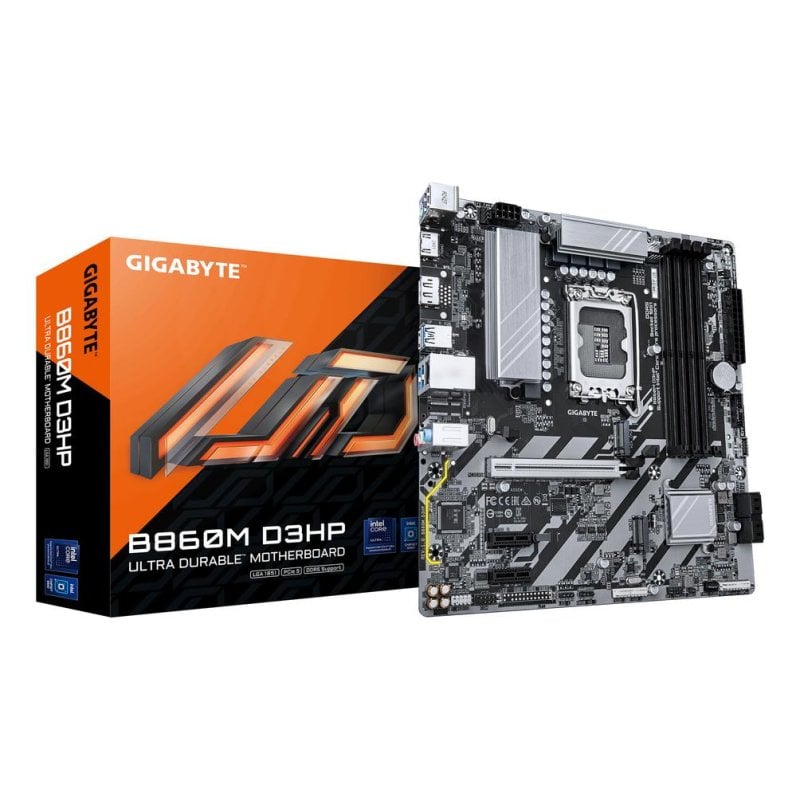Gigabyte Carte mère Gigabyte B860M D3HP Intel B860 LGA 1851 DDR5 Micro-ATX PCIe 4.0 RAID