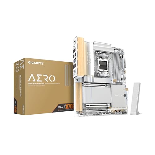 Gigabyte Carte mère Gigabyte X870E AERO X3D WOOD AMD X870E AM5 DDR5 ATX WiFi 7 USB4 5GbE