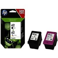 HP Pack Cartouches Noire Couleurs N°62 - N9J71AE