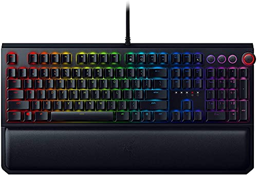 Razer Clavier de Jeu mécanique BlackWidow Elite commutateurs mécaniques Oranges - Tactile et Silencieux - Éclairage Chroma RGB - Repose-Poignet magnétique - Touches média dédiées - Passthrough USB