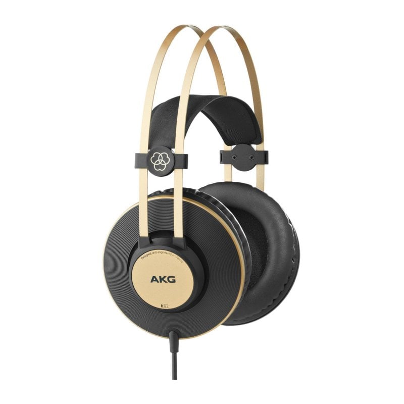 AKG Casque AKG K92 filaire Jack 3,5 mm pour Musique circum-aural fermé Black Or