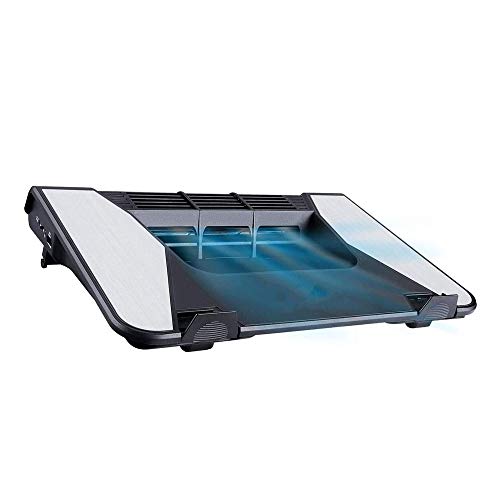 NCRD Pad de Refroidissement for Ordinateurs Portables for Ordinateur Portable de Jeu, Turbine Longue de 15,6 Pouces sur valorgé, radiateur en Alliage d'aluminium