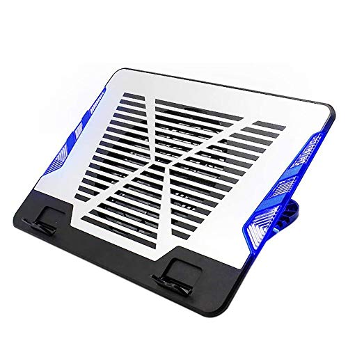 Laptop Cooling Pad Laptop Cooler Portable Laptop Cooling Stand Holder Riser with 1 Fans Compatible Laptop Cooler Cooling Pad Base LED Notebook Stand