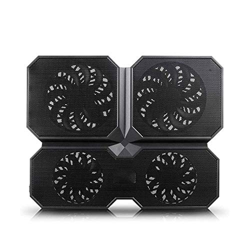 Laptop Cooler Cooling Pad - Slim Portable USB Powered (4 Fans) Notebook Radiator Bracket Quiet Adjustable 2 USB Port Light Weight