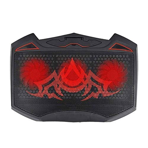 15.6 inch Laptop Cooler Cooling Pad | Ultra Slim Portable 3 Quiet Big Fans with Dual USB Ports | Simple and Easy Use Design