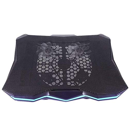 Laptop Cooling Pad Laptop Cooler with 2 Quiet LED Fans for 13-17 inch Laptop Cooling Fan Stand Portable Ultra Slim USB Powered Gaming Laptop Cooling Pad Switch Control Fan Speed Function