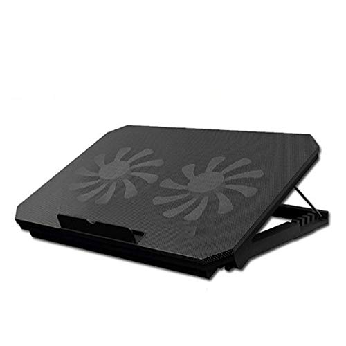 Laptop Cooling Pad 2 Fans Notebook Cooler Notebook Cooler Special Computer Bracket Small New Fan Computer Radiator (Color Black)