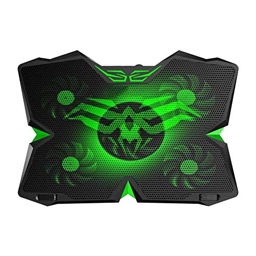 Laptop Cooling Pad 5 Fans Notebook Cooler Cooling Exhaust Fan Laptop Radiator Base Plate Pad Fan Heater Bracket Water Cooling Fan