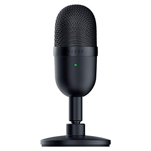 Razer Seiren Mini Microphone à condensateur USB pour Le Streaming et Les Jeux sur PC - Qualité d'enregistrement Professionnelle - Motif de Micro supercardioïde précis - Support inclinable -