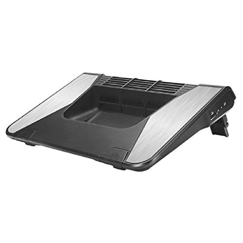 Refroidisseur PC Portable 17 Laptop Cooler Cooling Pad long couple ventilateurs de turbine de jeu stable for ordinateur portable Stand silencieux Laptop Cooler USB Powered ventilateur Refroidisseur O