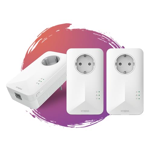 Strong PowerL1000TRIEUV2 Kit 3 pièces Powerline 1000 Internet Partout Depuis n'importe Quelle Prise Secteur !