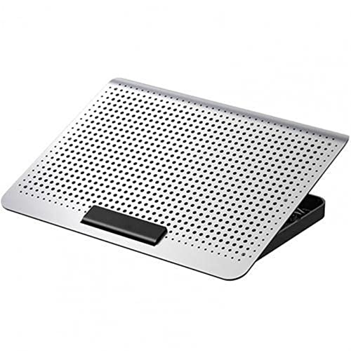 DieffematicZJ Support Ordinateur Portable New Metal Panel Laptop Cooler Stand Gaming Laptop Cooling Fan Laptop Cooling PadNotebook Cooler Stand for Gaming (Color Silver)