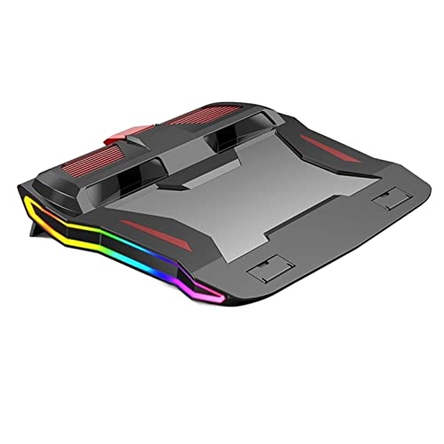 DieffematicZJ Support Ordinateur Portable Gaming Laptop Cooler Two Fan Lighting Notebook Stand for Laptop inch Base Laptop Cooling Pad (Color A)