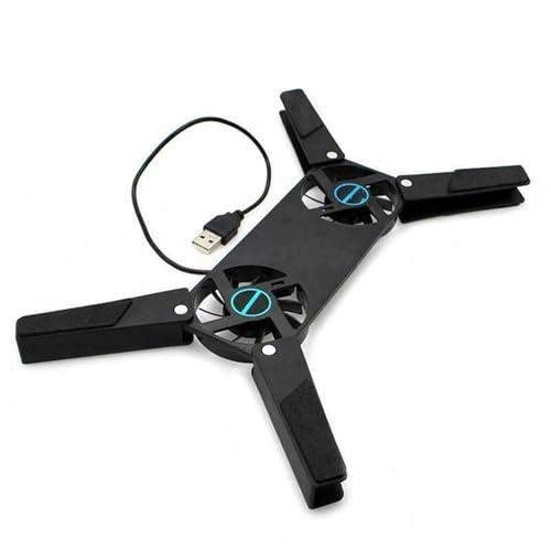 Ventilé pour Ordinateur Portable Ventilateur de refroidissement USB pliable, tapis de refroidissement pour ordinateur portable de 7 à 15 pouces, ventilateur silencieux Refroidisseur PC Portable