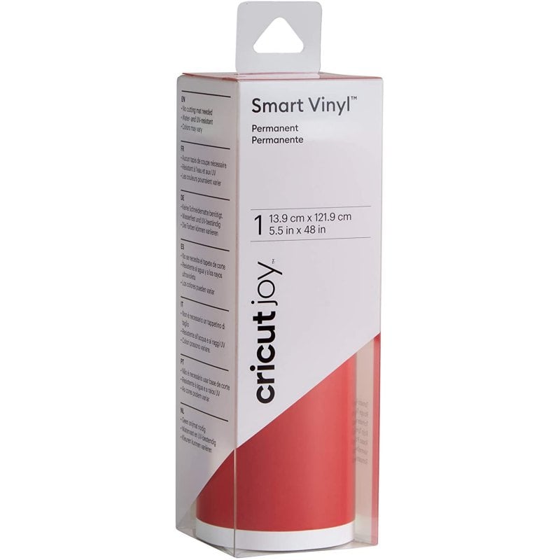 cricut Joy Vinyle Adhésif Permanent 13,9 x 121,9 cm Red