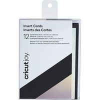 Set de 12 cartes enveloppes avec inserts Silver et Black, compatible CRICUT JOY