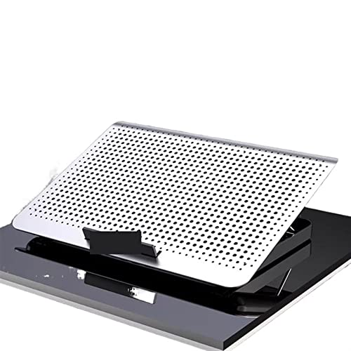 DieffematicZJ Support Ordinateur Portable Alloy Laptop Cooler Stand Gaming Laptop Cooling Fan Laptop Cooling Pad inch Notebook Radiator Stand for Gaming (Color White)