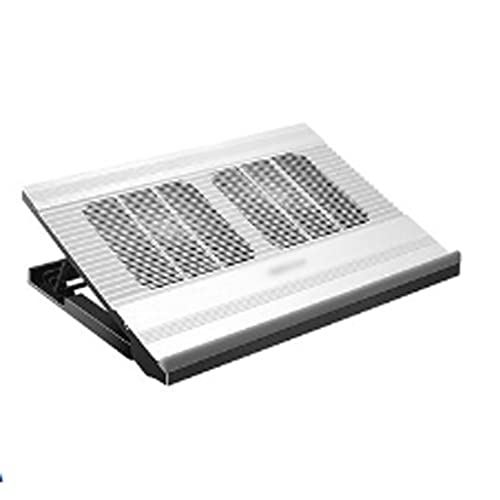 ZHCHAO Ordinateur portable Cooling Pad, LED du ventilateur de refroidissement, quatre voies ventilateur, affichage du ventilateur contrôleur LCD, Alimentation, jusqu'à 17 pouces, antidérapante Mat, No