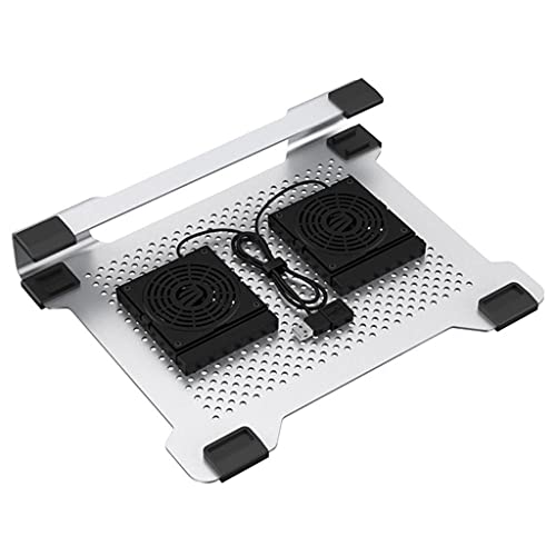 15 inch Aluminum Laptop Cooling Pad Portable Notebook Gaming Cooler Stand with 2 Fans
