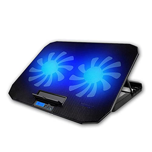 Gaming Laptop Cooler Adjustable Speed 2 USB Port and 2 Cooling Fan Laptop Cooling Pad Notebook Stand for 12-17 inch