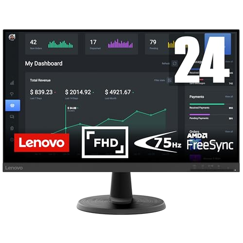 Design presque sans bord Le panneau VA de 23,8’’ pouces du D24-40 avec un design presque sans bord sur 3 côtés offre des visuels de qualité ainsi qu'un look moderne Écran 23.8 avec résolution FHD (1920x1080 pixels), VA, avec une couverture de couleurs 72 NTSC, luminosité 250 nits, antireflet Rapport de forme 16 9 et rapport de contraste 3000 1 Temps de réponse de 4 ms et taux de rafraîchissement 75Hz Ports HDMI et VGA, Câble HDMI inclus