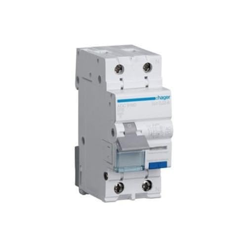 Hager Disjoncteur FI 1 pôle N 16 A B 30 mA ADC916D
