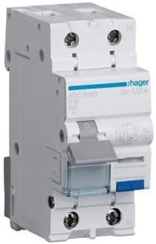 Hager Disjoncteur FI 1 pôle N 16 A C 30 mA ADC966D