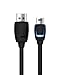 DESIGN UTILE Profitez d'une LED intégré indiquant le niveau de charge de votre manette PS4. Rouge pour chargement et Bleu quand la batterie est pleine. JEU EN CONTINU Avec sa longueur de 3 mètres, le câble de charge Konix vous permettra de charger votre manette PS4 toute en continuant vos parties. COMPATIBILITÉ Le cordon de charge Konix est compatible avec tous les appareils micro USB dont manette Xbox One, téléphones Android. QUALITE KONIX Nos produits sont vendus au juste prix, sans surcoût lié à du marketing. Les jeux vidéo sont notre coeur